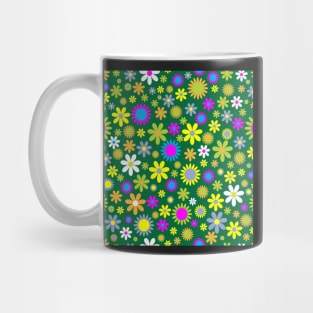 Green Flower Power Mug